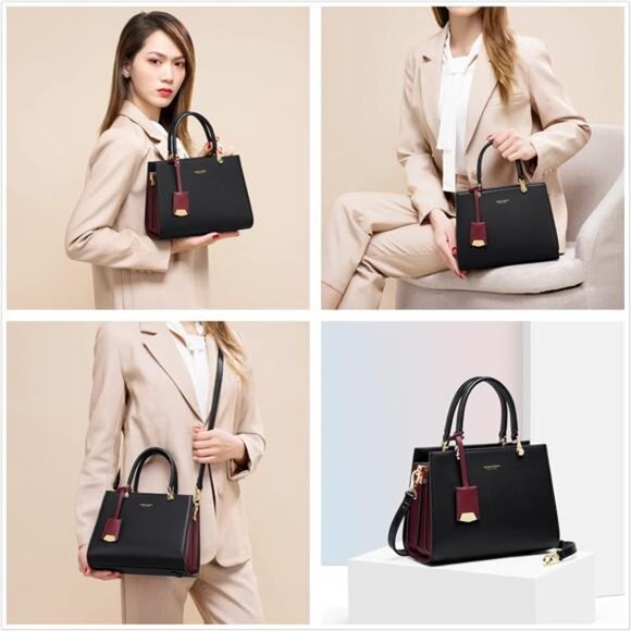 Handbags for Women Large Capacity Tote Shoulder Bags Ladies Handle Satchel Purse - Picture 2 of 7